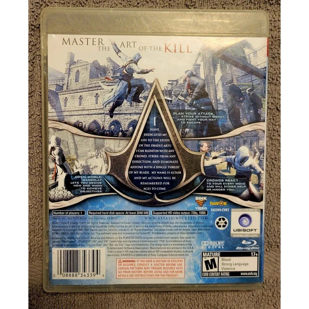 Sony PlayStation 3 PS3: Assassin's Creed GREATEST HITS, CIB,TESTED,FAST SHIPPING